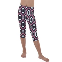 Decorative Pattern Kids  Lightweight Velour Capri Leggings  by Valentinaart