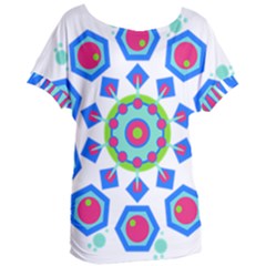 Mandala Geometric Design Pattern Women s Oversized Tee by Pakrebo