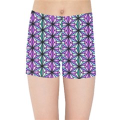 Geometric Patterns Triangle Seamless Kids  Sports Shorts by Pakrebo