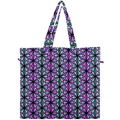 Geometric Patterns Triangle Seamless Canvas Travel Bag by Pakrebo