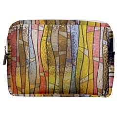Stained Glass Window Colorful Make Up Pouch (medium) by Pakrebo
