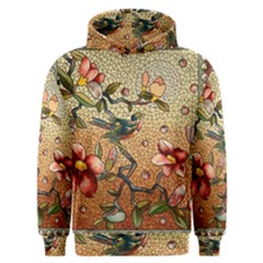 Flower Cubism Mosaic Vintage Men s Overhead Hoodie