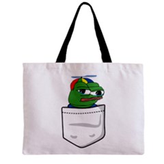 Apu Apustaja Crying Pepe The Frog Pocket Tee Kekistan Zipper Mini Tote Bag by snek