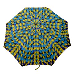 Flowers Coming From Above Ornate Decorative Folding Umbrellas by pepitasart