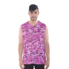 Pink Camouflage Army Military Girl Men s Basketball Tank Top