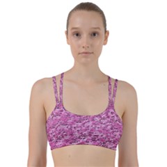 Pink Camouflage Army Military Girl Line Them Up Sports Bra by snek