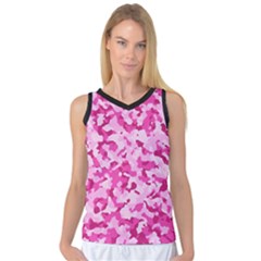 Standard Pink Camouflage Army Military Girl Funny Pattern Women s Basketball Tank Top by snek