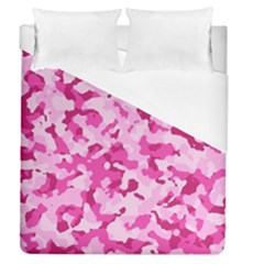 Standard Pink Camouflage Army Military Girl Funny Pattern Duvet Cover (queen Size) by snek