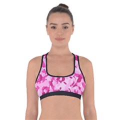 Standard Pink Camouflage Army Military Girl Funny Pattern Cross Back Sports Bra