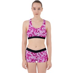 Standard Pink Camouflage Army Military Girl Funny Pattern Work It Out Gym Set by snek