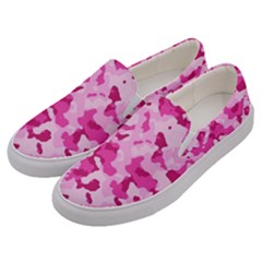 Standard Pink Camouflage Army Military Girl Funny Pattern Men s Canvas Slip Ons by snek