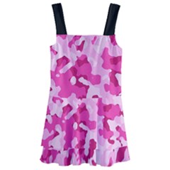 Standard Pink Camouflage Army Military Girl Funny Pattern Kids  Layered Skirt Swimsuit by snek