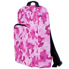 Standard Pink Camouflage Army Military Girl Funny Pattern Double Compartment Backpack by snek