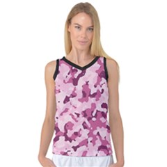Standard Violet Pink Camouflage Army Military Girl Women s Basketball Tank Top by snek