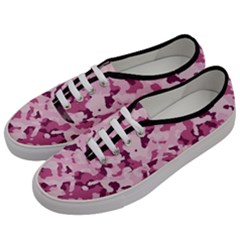 Standard Violet Pink Camouflage Army Military Girl Men s Classic Low Top Sneakers by snek