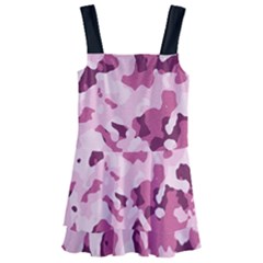 Standard Violet Pink Camouflage Army Military Girl Kids  Layered Skirt Swimsuit by snek