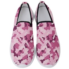 Standard Violet Pink Camouflage Army Military Girl Men s Slip On Sneakers by snek