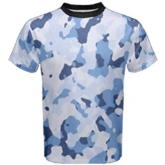 Standard Light Blue Camouflage Army Military Men s Cotton Tee by snek