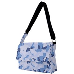 Standard Light Blue Camouflage Army Military Full Print Messenger Bag by snek