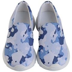 Standard light blue Camouflage Army Military Kids  Lightweight Slip Ons