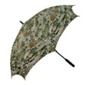 Wood camouflage military army green khaki pattern Golf Umbrellas View2