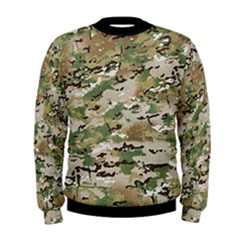 Wood Camouflage Military Army Green Khaki Pattern Men s Sweatshirt by snek