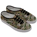 Wood camouflage military army green khaki pattern Men s Classic Low Top Sneakers View3