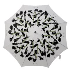 Tea Calligraphy Hook Handle Umbrellas (large) by EMWdesign