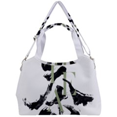 Tea Calligraphy Double Compartment Shoulder Bag by EMWdesign