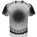 Mandala Calming Coloring Page Men s Cotton Tee View1