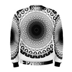 Mandala Calming Coloring Page Men s Sweatshirt by Pakrebo