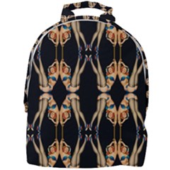 Kaleidoscope Symmetry Pattern Girls Mini Full Print Backpack by Pakrebo