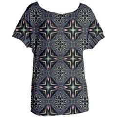 Kaleidoscope Pattern Seamless Women s Oversized Tee by Pakrebo