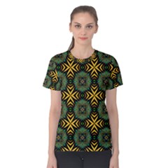 Kaleidoscope Pattern Seamless Women s Cotton Tee