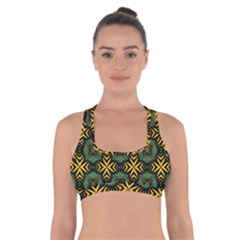 Kaleidoscope Pattern Seamless Cross Back Sports Bra