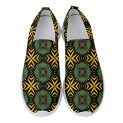 Kaleidoscope Pattern Seamless Women s Slip On Sneakers