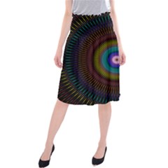 Artskop Kaleidoscope Pattern Midi Beach Skirt