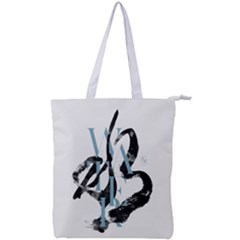 Water Calligraphy  Double Zip Up Tote Bag by EMWdesign