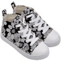 Mandala Calming Coloring Page Kids  Mid-Top Canvas Sneakers View3