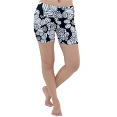 Mandala Calming Coloring Page Lightweight Velour Yoga Shorts by Pakrebo