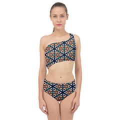 Church Window Stained Glass Texture Spliced Up Two Piece Swimsuit by Pakrebo