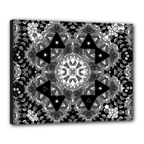 Mandala Calming Coloring Page Canvas 20  x 16  (Stretched)