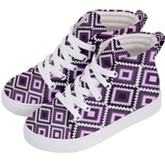 Native American Pattern Kids  Hi-top Skate Sneakers by Valentinaart