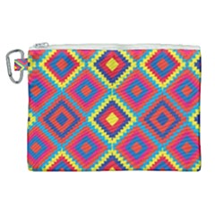 Native American Pattern Canvas Cosmetic Bag (xl) by Valentinaart