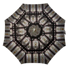 Stained Glass Window Repeat Straight Umbrellas by Pakrebo