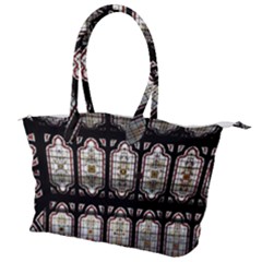 Stained Glass Window Repeat Canvas Shoulder Bag