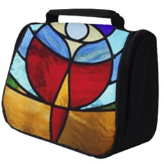 Church Window Glass Tiffany Full Print Travel Pouch (big) by Pakrebo