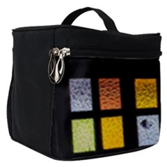 Window Stained Glass Glass Colors Make Up Travel Bag (small) by Pakrebo