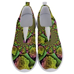 Rose Painted Kaleidoscope Colorful No Lace Lightweight Shoes by Pakrebo