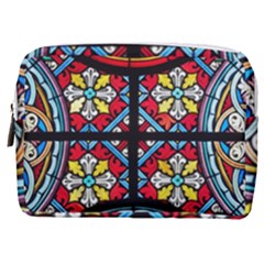 Stained Glass Window Colorful Color Make Up Pouch (medium) by Pakrebo